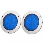Pair 16LED 4" Round Brake Stop Turn Signal Tail Lights For Truck Trailer 12V/24V. Fixed Price $20.98.
