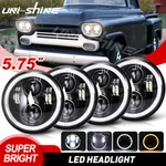 Dot For Chevy 3100 Truck 1958 1959 4PCS 5.75" Round Led Headlights High Low Beam. Fixed Price $77.39.