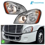 Pair Fits For Freightliner Cascadia 2008-2016 Headlamps Assembly Chrome W/ Bulbs. Fixed Price $149.99.