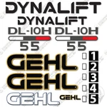 Fits Gehl DL10H-55 Kit Telescopic Forklift Decals Telehandler. Fixed Price $194.95.