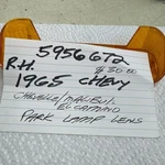 Gm 5956672 Rh Amber Park Lamp Lens 1965 Chevy Chevelle, Malibu, Camino Nos. Fixed Price $30.00.