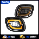 Pair Yellow Led Fog Lamp Set For Freightliner Cascadia 2008-2017 Left Right Side. Fixed Price $86.68.