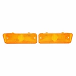 New Pair Of Amber Parking Light Lens Trim Parts Fits 1966 Biscayne Caprice A2441. Fixed Price $78.74.