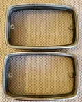 Mopar 1970-72 Plymouth Pair Turn Signal Bezels Very Good Condition #3403410 &411. Fixed Price $50.00.