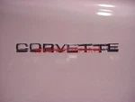 74 75 Corvette Rear Bumper Letter Unit - New Repro Replaces Gm 6260519. Fixed Price $39.95.