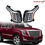 Fit For Cadillac Escalade 2015-20 Led Right&left Headlight Assembly Black Lh+rh. Fixed Price $332.29.