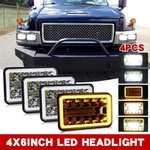 4PCS For Chevrolet Kodiak C4500 C5500 2003-2009 4X6" Led Headlights High/low Drl. Fixed Price $45.08.