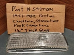 1951-1952 Pontiac Chieftan Streamliner Nos Gm Park Lamp Clear Lens #5939984. Fixed Price $24.99.