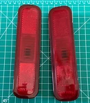 Pair Of Triumph TR7, TR8 Lucas Red Side Marker Lamp Lens - 56798 Model L927 Oem!. Fixed Price $9.95.