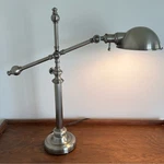 Uttermost 43592-52 Adjustable Pharmacy Desk Lamp Solid Brushed Nickel Msrp $350. Fixed Price $230.00.
