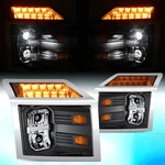 For 2018-2025 Mack Anthem Led Turn Signal Dual Projector Headlight Lamps Black. Fixed Price $496.29.