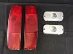 New 1966 Early Ford Bronco Front Parking / Turn Signal & Taillight Lens Set. Fixed Price $52.99.