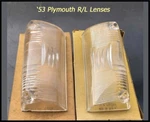 Nos 1953 Plymouth Parking Lens Pair R/l Cranbrook Cambridge Belvedere Suburban. Fixed Price $39.50.