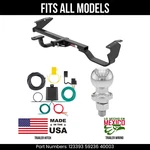 For 99-03 Toyota Solara Trailer Hitch 4 Pin Wiring 2" Ball Fits Curt 3.5K. Fixed Price $707.99.