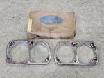 Nos 1973-1976 Ford Torino Ranchero Driver Side Headlight Bezel Pair D3OZ-13064-B. Fixed Price $195.00.