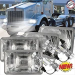 4PCS 4X6''GLASS Led Headlight Hi/lo For Kenworth T800 W900 Peterbilt 357 379 378. Fixed Price $75.82.
