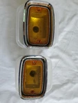 Amc Javelin,amx,sst, Gremlin- 1970-76 Amber Front Turn Sign Parking Lights.... Fixed Price $58.00.