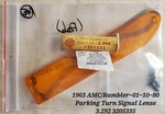 Amc/rambler Left Parking, Turn Signal Lens W/gasket 1963- 01 10 80 3205335 N.o.s. Fixed Price $24.99.