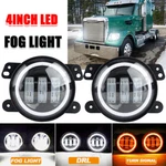 Pair Bumper Led Fog Lights Passing Lamp Drl Angel Eyes For Freightliner Coronado. Fixed Price $37.49.
