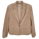 Vintage 80S Peach Ultra Suede Single Breast One Button Union Made Lined Jacket. Fixed Price $65.00.