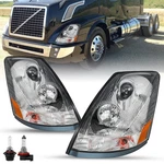 For 2004-2017 Volvo Semi Truck Vnl Vnm Chrome Projector Headlights W/bulbs. Fixed Price $186.99.