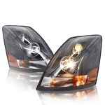For Volvo 04-17 Vnl Truck Headlights Pair Left Right Side With Bulbs. Fixed Price $265.00.