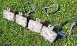 Set Of 4 1960 Cadillac Fog Parking Light Assemblies Lamps Bezels Fleetwood. Fixed Price $229.00.