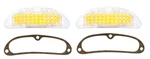 United Pacific Clear Amber Led Parking Light Set For 1955 Chevy Bel Air 150 210. Fixed Price $94.98.
