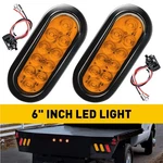 Pair 6" Oval Amber 10 Led Trailer Truck Side Marker Turn Signal Tail Light 12V. Fixed Price $20.89.