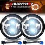Pair 7'' Round Led Headlights For Freightliner Coronado 2001-2016 Century Class. Fixed Price $64.99.