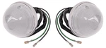 1955 1956 1957 Chevrolet Truck Clear Lens Park Light Assemblies Pair #55-13200-C. Fixed Price $50.00.