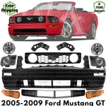Front Bumper Paintable & Headlights Assembly Kit 2005-2009 Ford Mustang Gt. Fixed Price $689.38.