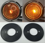 Pair Amber Glass Parking Light Assembly Ford 1947-48 Cars 1942-47 Trucks. Fixed Price $89.99.