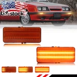 2X Dynamic Amber Led Front Parking Turn Signal Lights 1979-1986 Ford Mustang. Fixed Price $63.99.