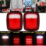 Pair 16 Led Tail Light Reverse Brake Turn Lamp Red/white For Peterbilt Kenworth. Fixed Price $32.98.