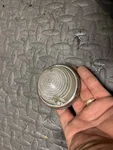 Vintage Turn Signal Glass Beehive And Stainless Steel Trim Igc Lens 593828. Fixed Price $48.00.