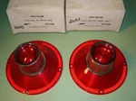 1964 Ford Galaxie Taillamp Lenses (exc & 500XL) . Set Of 2 Nors Glo-brite. Fixed Price $39.99.