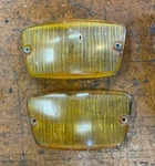 Mercedes W110 W111 W112 Fintail Front Parking Turn Signal Lens Pair KL0156B. Fixed Price $80.00.