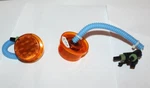 Lot Of Dialight Round Amber Marker Lamb Assembly, 2", Lift, 6001AB803. Fixed Price $29.00.