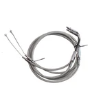47" Stainless Steel Throttle And Idle Cable Cruise Set For Harley V-twin Models. Fixed Price $65.95.