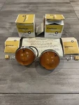 Nos Delco 1955 1956 1957 Chevrolet Truck Park Light Assembly Amber Lens Set. Fixed Price $150.00.