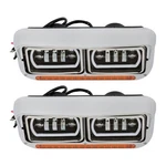 Pair Full Led Headlights For Peterbilt 379 Freightliner Kenworth T800. Fixed Price $207.66.