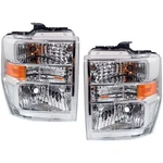 Left Right Headlights Ford E-350 Super Duty 2008-2025 Halogen W/ Bulb/s Capa. Fixed Price $246.54.