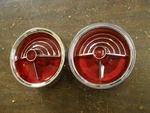 Nos Oem Oldsmobile 1961 98 Tail Light Lamp Lenses Bezels Dynamic Starfire. Fixed Price $469.00.