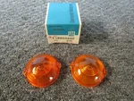 63/67 Corvette Amber Plastic Front Turn Signal Lenses Gm Nos! 5954440 Split Wind. Fixed Price $110.00.