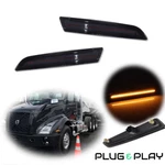 Plug & Play Amber Led Front Side Marker Lights Fit For 2018-2024 Volvo Vnl Vnr. Fixed Price $49.99.