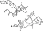 Genuine Nissan Engine Compartment Wiring Harness 24012-6RF1C. Fixed Price $1096.26.