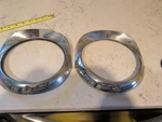 Pair Original 1956 Chevy Headlight Chrome Bezel #5947211. Fixed Price $131.00.