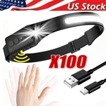 Cob Led Headlamp Usb Rechargeable Headlight Torch Work Bar Band. Fixed Price $466.69.