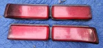 1972 1973 Lincoln Continental Mark Iv Tailights Lenses Lh Left & Rh Set Of Oem. Fixed Price $149.99.
